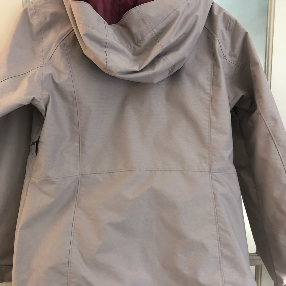 Columbia Women's Hooded Waterproof Jacket - Light Taupe - Picture 3 of 9
